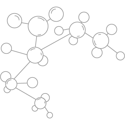 Illustration von Silber-Molekülen
