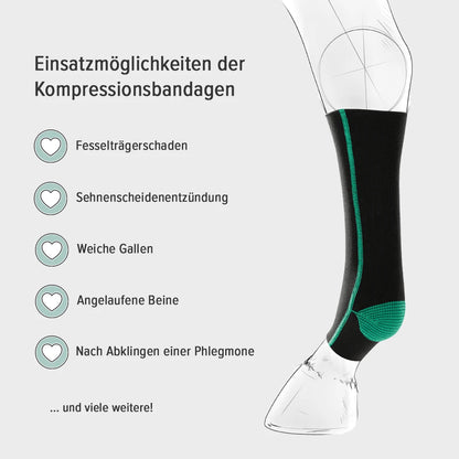 Anwendungsmöglichkeiten der EquiCrown Kompressionsbandagen